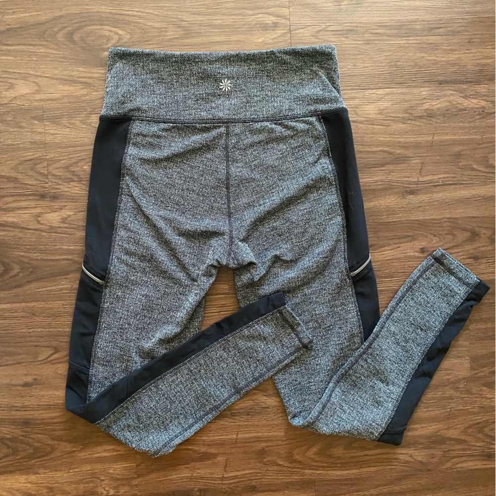 Athleta Metro Drifter High Rise Leggings Herringbone Womens Size M - Picture 5 of 9
